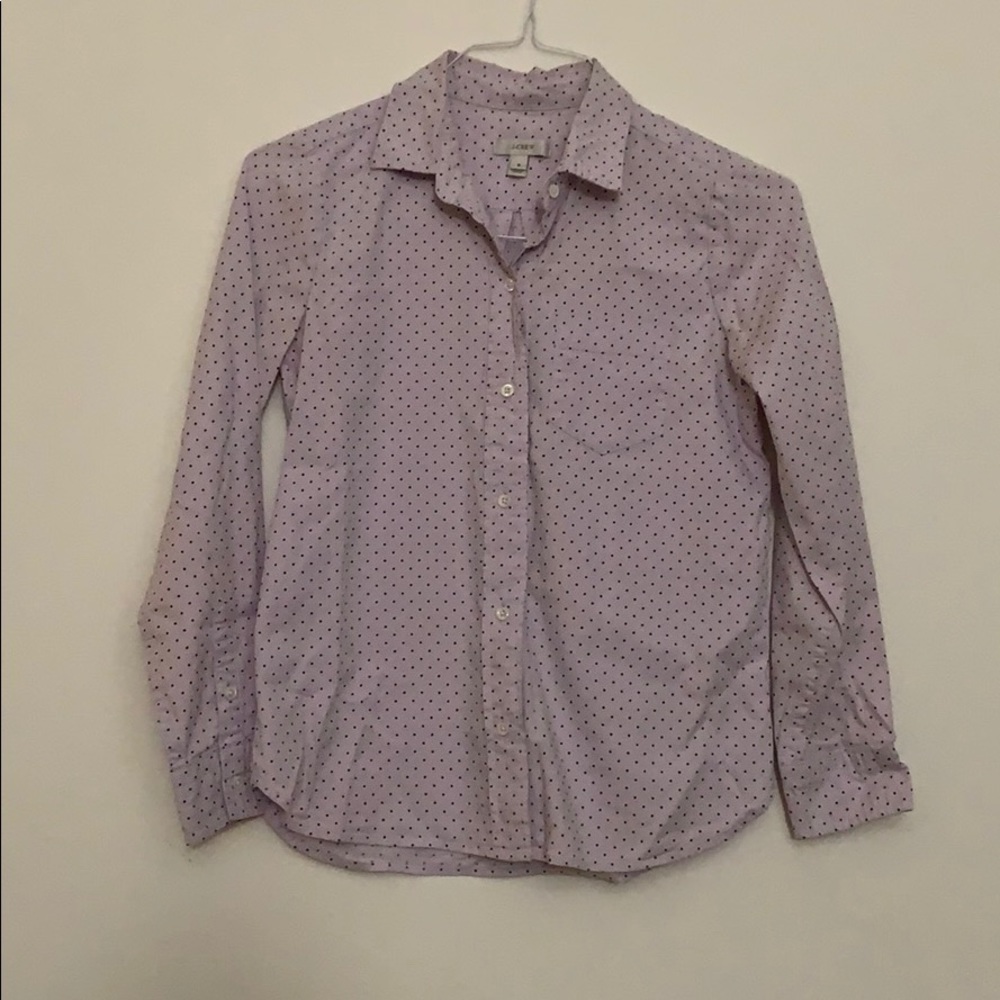 J.crew lavender button up